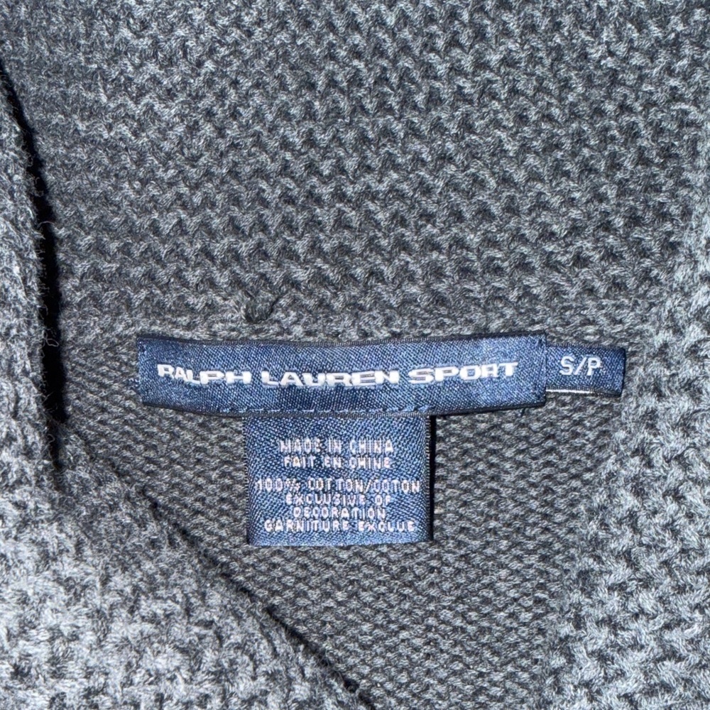 Ralph Lauren Charcoal Turtleneck Sweater with Red Logo - Picture 3 of 7